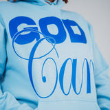 God Can Hoodie- Blue