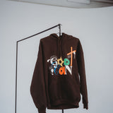 Abstract God Can Brown Hoodie