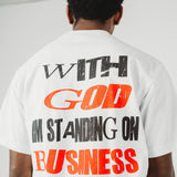 Standing on Business White Tee
