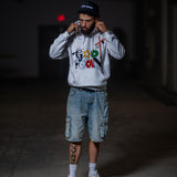 Abstract God Can Hoodie - White