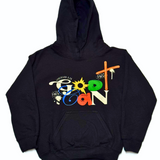 Kids Abstract God Can Hoodie - Black