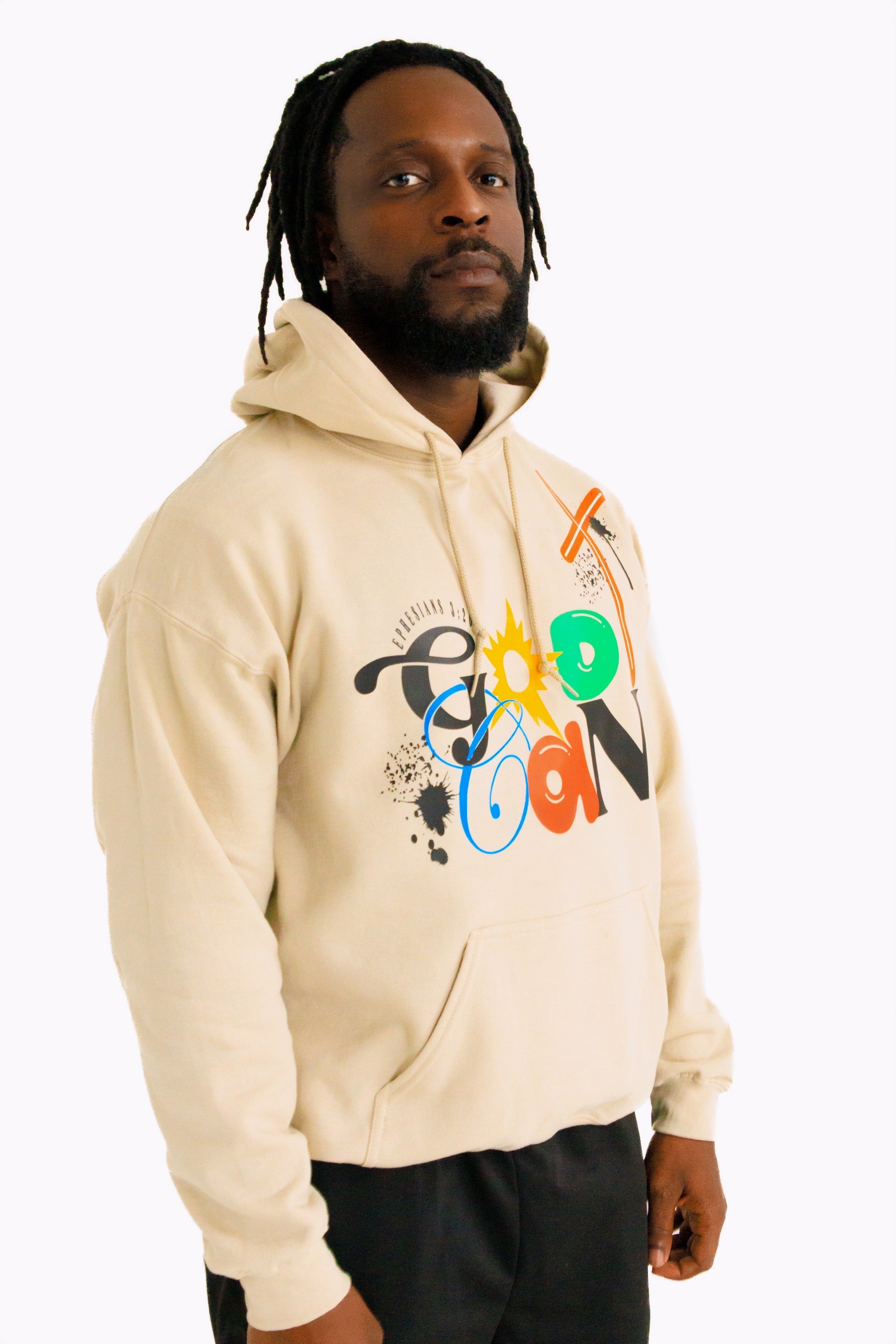 Abstract God Can Hoodie