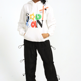 Abstract God Can Hoodie - White