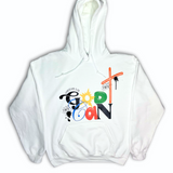 Abstract God Can Hoodie - White